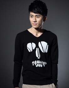 2014新款春装男<em>毛衣</em> <em>V领</em>修身薄款<em>毛衣男开衫</em>