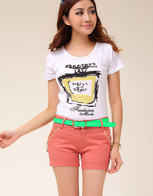 云柔公主2014春夏季新款女装韩版<em>休闲</em>蕾丝短