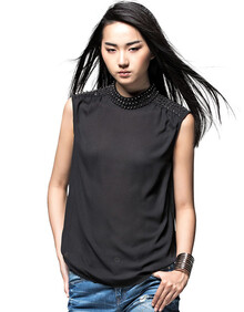 <em>ONLY</em>2013夏装新品<em>女装</em>雪纺短袖<em>衬衫</em>E两色|1