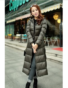 2013新款<em>羽绒服女款</em>通勒甜美<em>欧美</em>加长加厚大