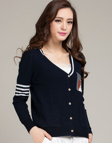 2014新款<em>羊绒</em>衫女式狗狗图案可爱<em>羊绒开衫</em> 羊