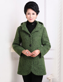 若男佳人中老年女呢大衣中年<em>女士中</em>长款<em>毛呢外</em>