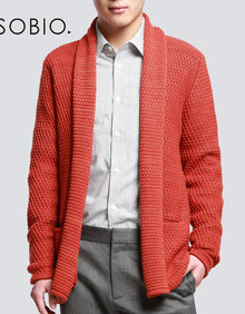 ASOBIO 2014春季新款<em>男装</em> 混纺修身<em>毛衫</em>毛衣