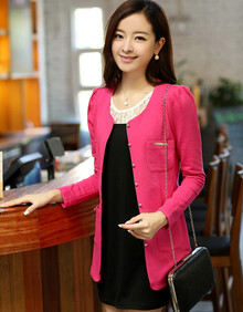 蓝枝雪 2014<em>新款</em>韩版修身春夏季<em>女外套</em>气质 小