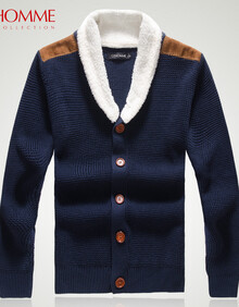 GTHOMME 男装2013秋装新款<em>男士</em>修身羊羔毛