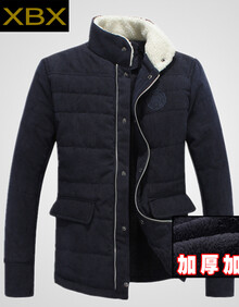 西伯熊2014新款冬装<em>灯芯绒男士</em>棉衣<em>外套</em>男冬