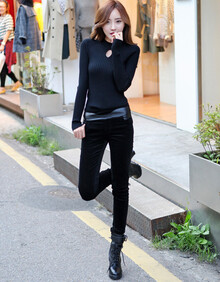 韩衣丽舍SS2013秋冬装新款韩版<em>少女装</em>铅笔长