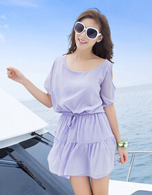 aiyo2014春装新款<em>淑女</em>波西米亚沙滩<em>短裙</em>海边