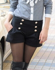 艾拉克蒂 <em>2014韩版</em> 时尚 <em>双排</em>扣<em>短裤</em>N-120`30