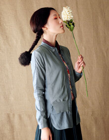 <em>茵曼</em>文艺假两件<em>针织开衫</em>【8343010673】在京