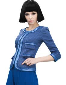 佩拉琪 2013新款<em>女士小西装外套 短款</em>口袋装饰