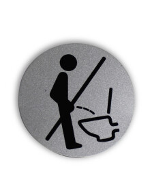 铝塑板标牌 标识牌 标语牌 告示指示牌 科室牌门贴牌 圆形 禁止小便