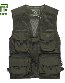 afs jeep战地吉普男士<em>马甲</em>男款 夏季垂钓摄影马