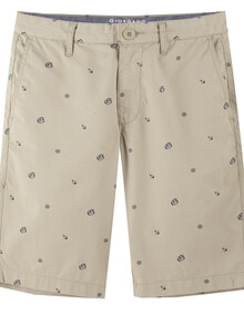 佐丹奴Giordano<em>男装 短裤</em>时尚印花纯棉修身休