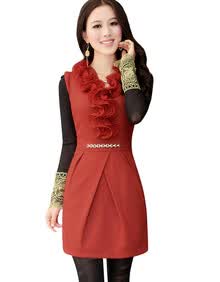 夕昕 2013<em>春季女装清仓</em> 经典气质立体花朵领无