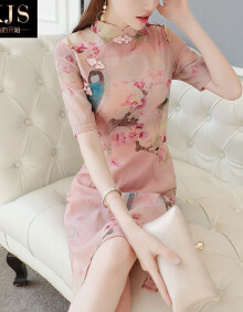jkjs改良旗袍年轻款2019夏季流行裙子中国风时尚女装少女民国风连衣裙