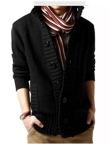 丹杰仕2014男士防寒保暖<em>时尚</em>针织加厚青春流