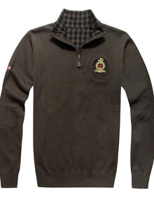 WayBeLong<em>男士毛衣</em>秋装新品<em>加厚</em>全棉军旅风