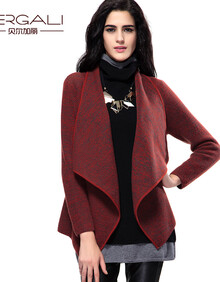 2013秋冬新款<em>羊绒</em>衫<em>女加厚</em>翻领<em>开衫</em>蝙蝠衫10