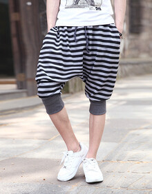 KANGQIAN男装 韩版<em>潮牌运动短裤</em> 男士棉质修