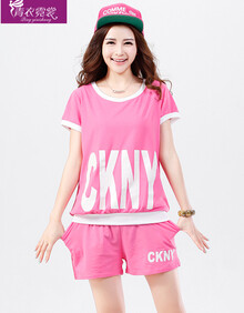 衣霓裳2014新款夏装韩版宽松运动套装<em>女款</em>夏