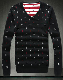 2014秋冬新款<em>韩版修身毛衣</em>男装潮流套头毛衣