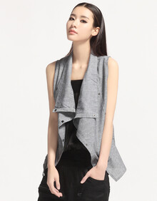 原创设计<em>马甲女士</em> 2014夏装新款无袖上衣个性