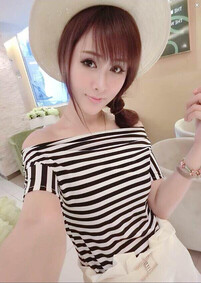 奥靓欧美风新款条纹<em>上衣</em> 爱马仕<em>短裤</em> <em>黑白条</em>+