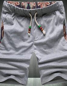 2014新款男装大码休闲撞色<em>中国风短裤</em>五分短