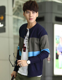 丹杰仕 <em>货到付款针织</em>衫男士<em>开衫</em>男修身潮外套