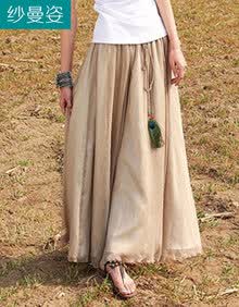 纱曼姿2014<em>夏装女装</em>时尚韩版波西米亚<em>长裙子</em>