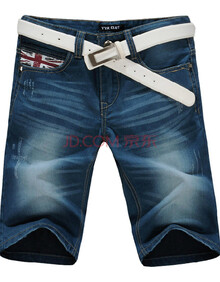 良布 加<em>大码牛仔短裤</em>男装<em>特大码牛仔短裤</em>男夏