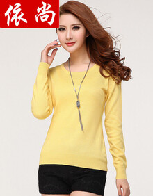 依尚<em>女式</em>羊绒衫<em>加厚打底</em>衫女士<em>毛衣</em>针织衫时尚