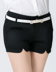 修身直筒<em>女短裤</em> 黑色 <em>XL</em>怎么样?京东商城的价