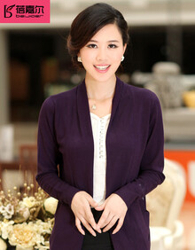 蓓嘉尔 2014<em>春秋季</em>女装 糖果色开衫针织衫<em>披肩</em>