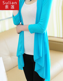 素莲夏 款外搭<em>开衫</em>女t恤<em>夏季薄款防晒衣</em>空调衫