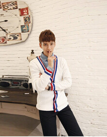 悦欣之恋 韩版男士<em>开衫毛衣外套</em> U10-M18 <em>男款</em>