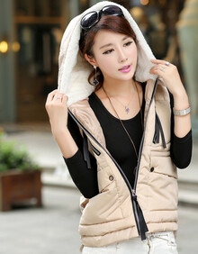 凡尼衣秋冬新款女装<em>棉马甲</em>韩版<em>军工</em>装时尚大码