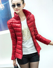 路哲兰2014新款反季清仓轻<em>薄羽绒服女短款</em>修