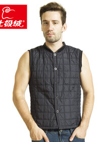北极绒2104秋冬新款<em>男士保暖羽绒</em>背心马甲开