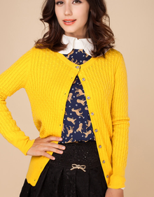 巧风女装<em>羊绒开衫短款</em>毛衣女士外套打底小开衫