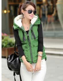 尚香衣品秋冬新款女装<em>棉马甲</em>韩版<em>军工</em>装时尚大