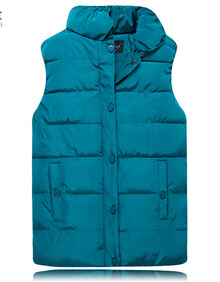 2014秋冬装新款羽绒<em>棉马甲女</em>短款韩版修身外