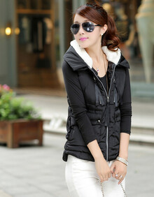 薇语晨2014秋冬新款女装<em>棉马甲</em>韩版<em>军工</em>装时