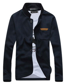 丹杰仕 2014秋装新款<em>简约立领</em>男装<em>卫衣</em> 修身开