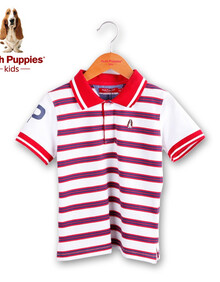暇步士(hush puppies)品牌童装polo衫hfx5tx02印象红110