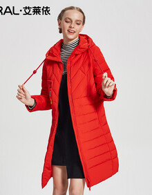 艾莱依羽绒服女款中长款