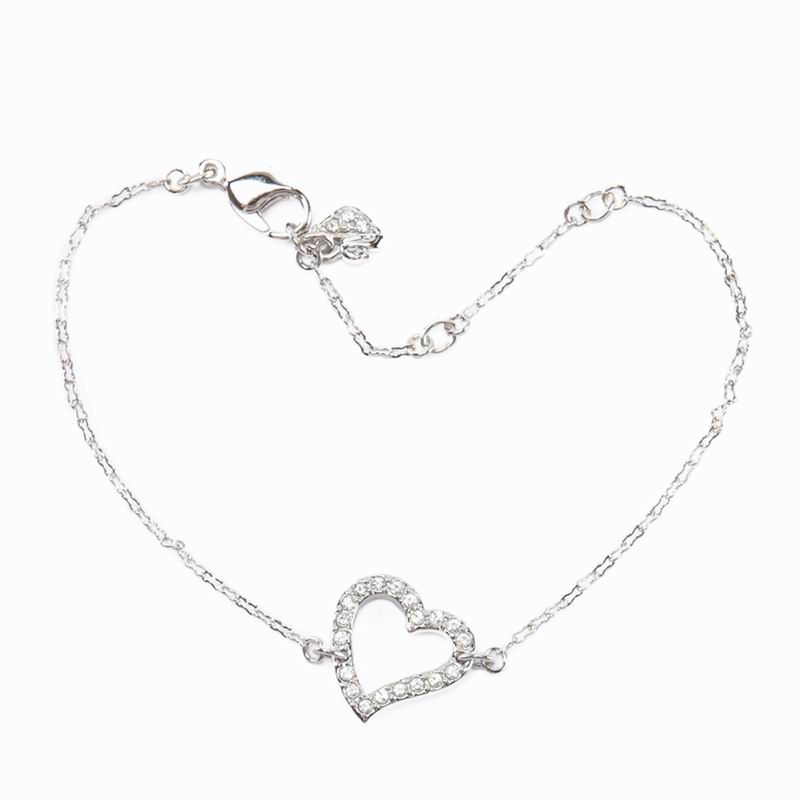 swarovski 施华洛世奇 love爱心镶钻手链 1062600银色