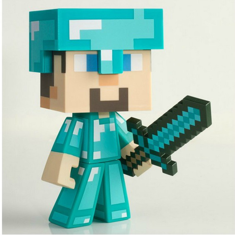 jinx minecraft 我的世界钻石版史蒂夫玩偶玩具公仔配