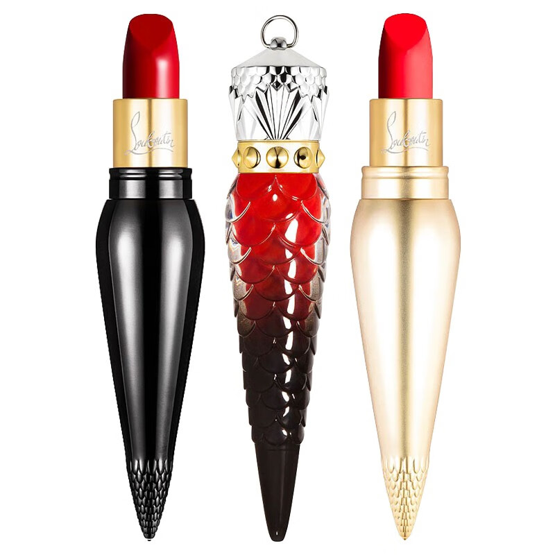 christian louboutin cl萝卜丁口红女王权杖唇膏 黑管